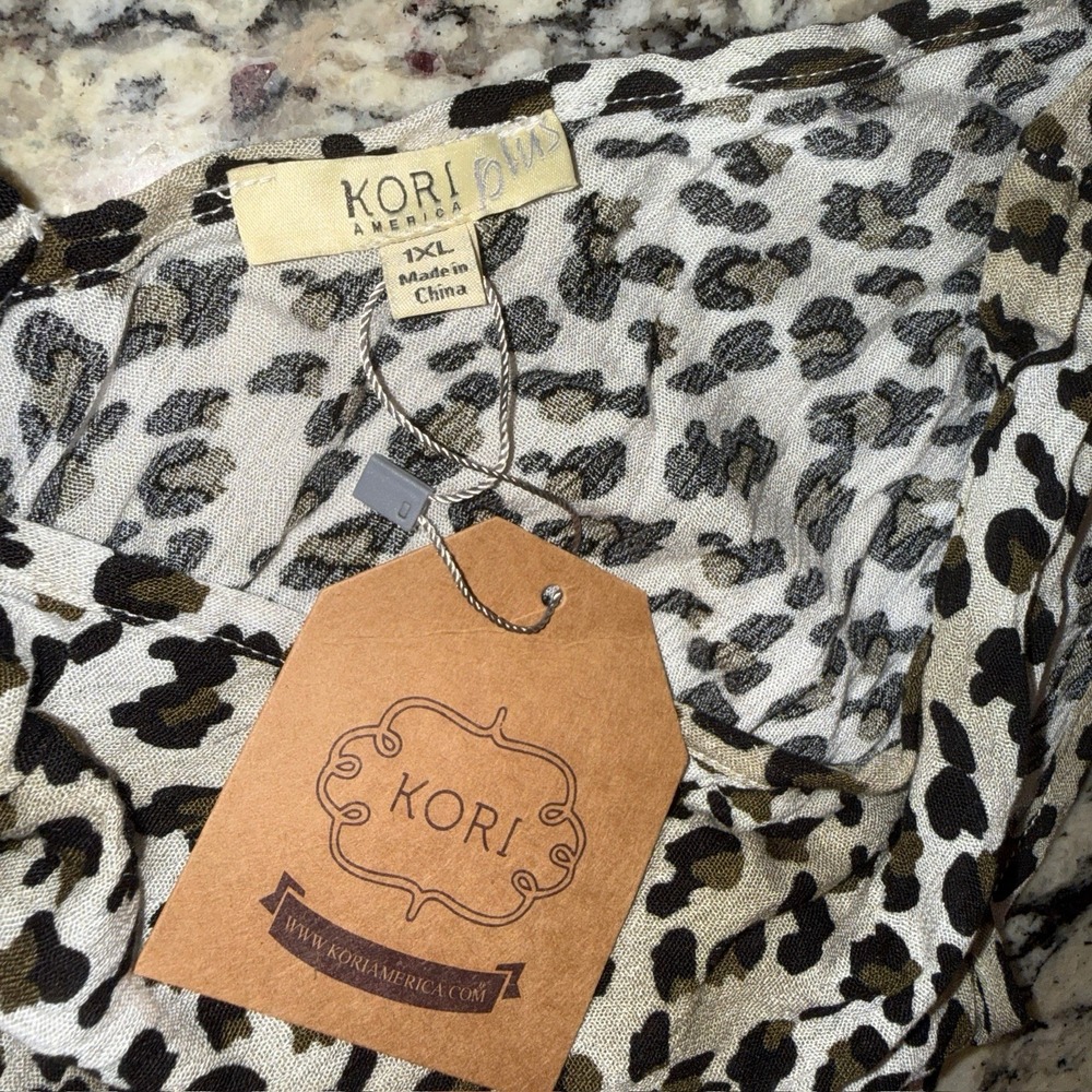 Women's Leopard Animal Print V-Neck Strappy Sleeveless Maxi Slip Dress New 1XL